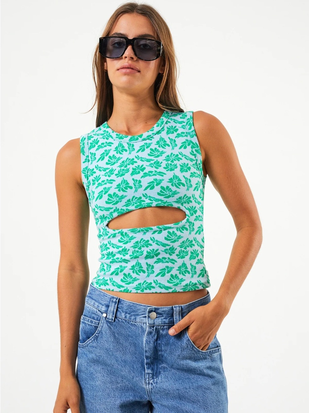 AFENDS See You Cut Out Sleeveless Top
